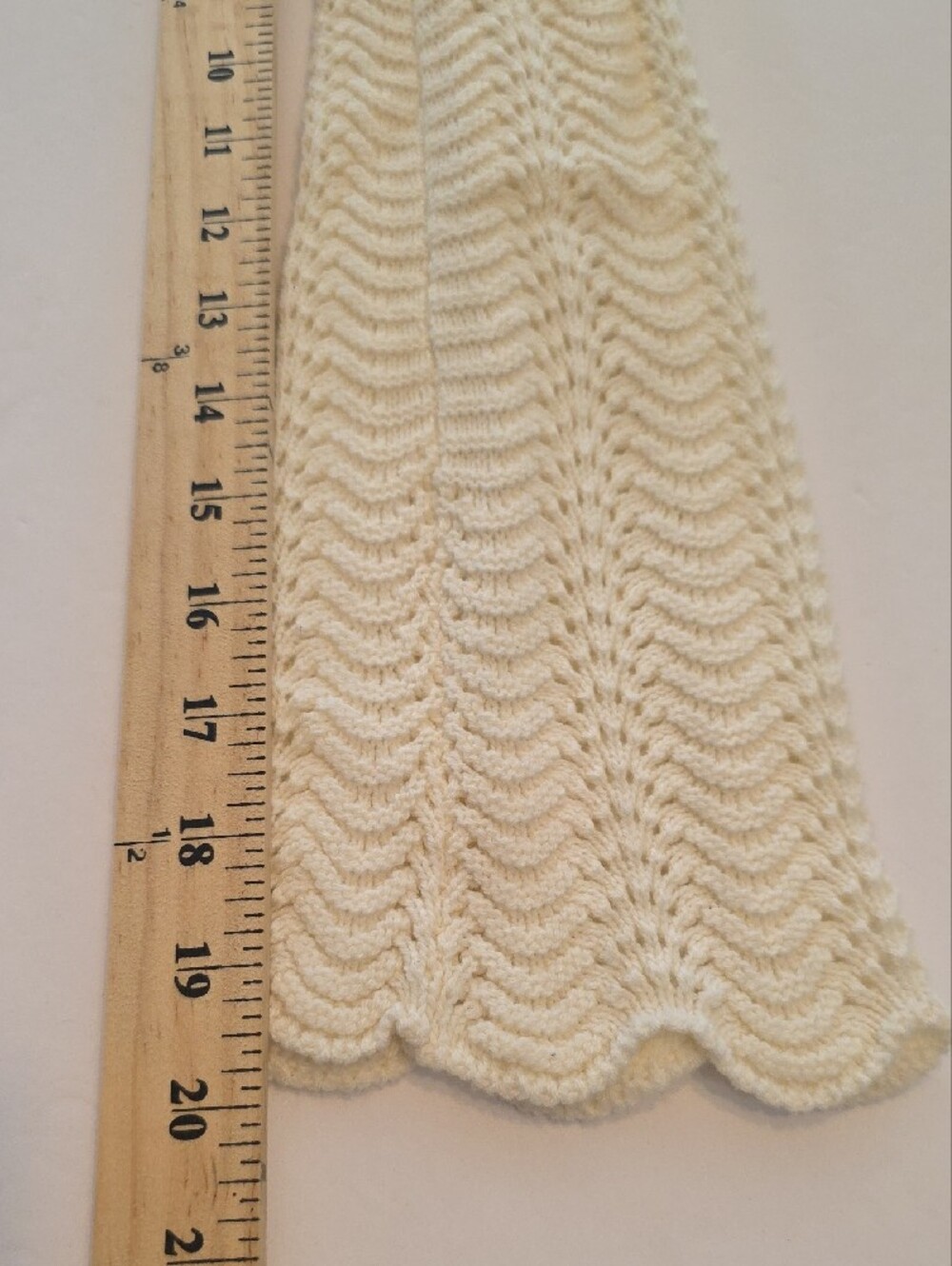 Pink Rose Cream Open Knit Cropped Sweater Size Sm Boho Bell Sleeve Top Coquette - Picture 12 of 12